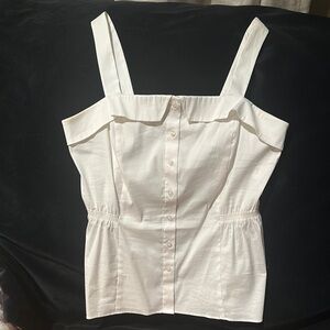 Chic White Button-Up Camisole